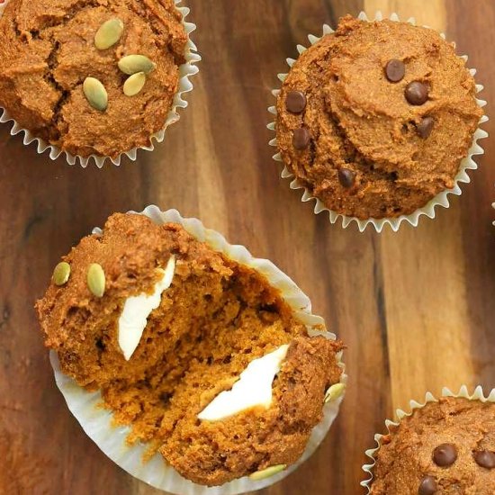 Pumpkin Cream Cheese Muffins