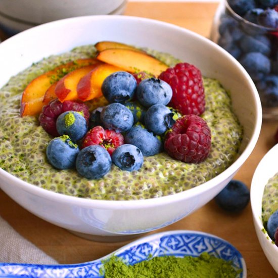 Matcha Chia Seed Pudding