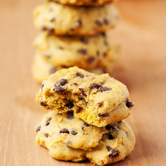 Pumpkin Chocolate Chip Cookies