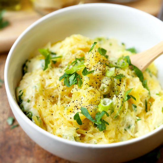 Spaghetti Squash Alfredo