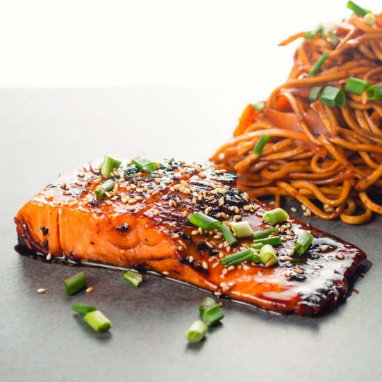 Pan Fried Teriyaki Salmon