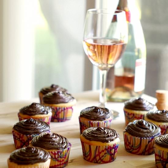 {Gluten Free} Champagne Cupcakes