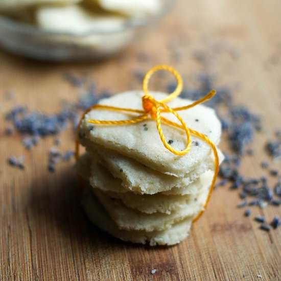 Lavender Shortbread Cookies