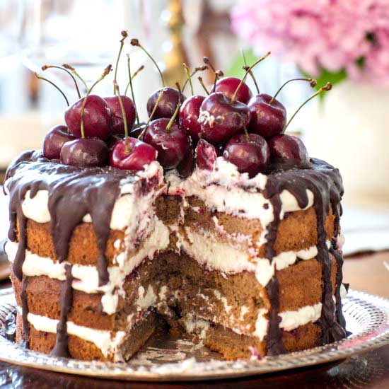 Black Forest Gateau with Cherries