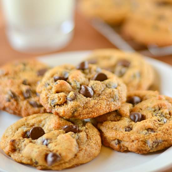 Whole Wheat Chocolate Chip Cookies