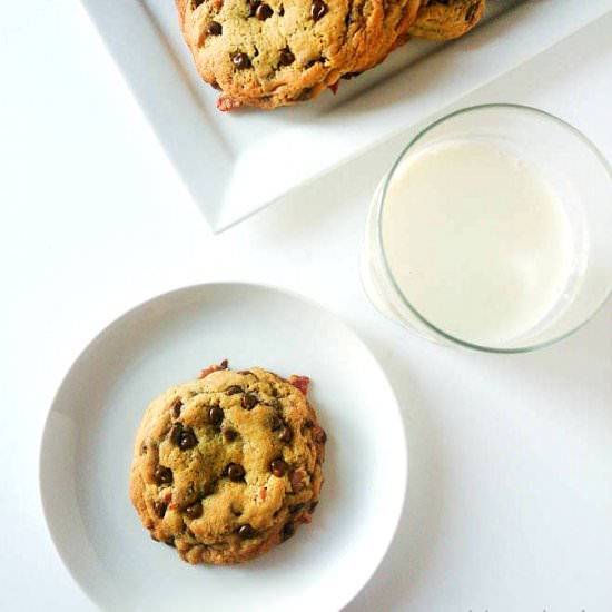 Bacon Caramel Chocolate Chip Cookie