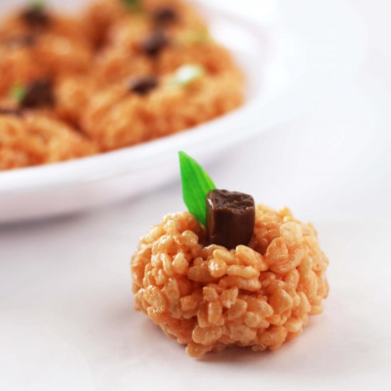 Pumpkin Rice Krispie Treats