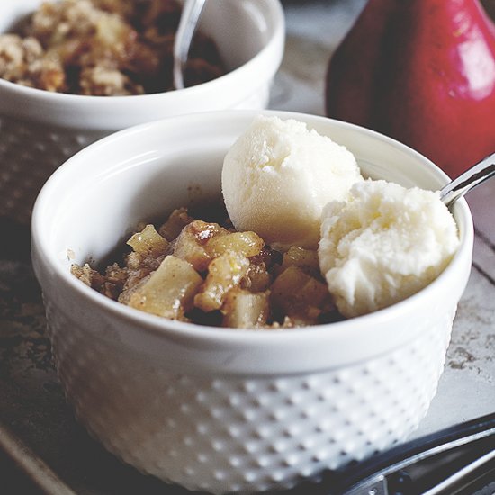 Pear & Ginger Crumble