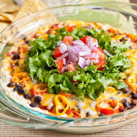 Creamy Baked 7 Layer Dip