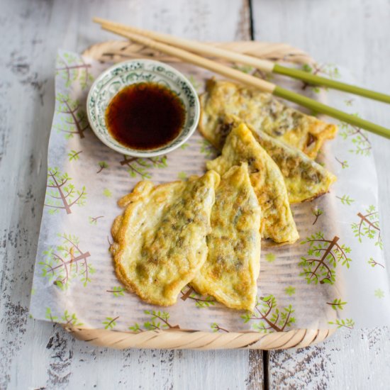 Half-Moon Egg Dumplings