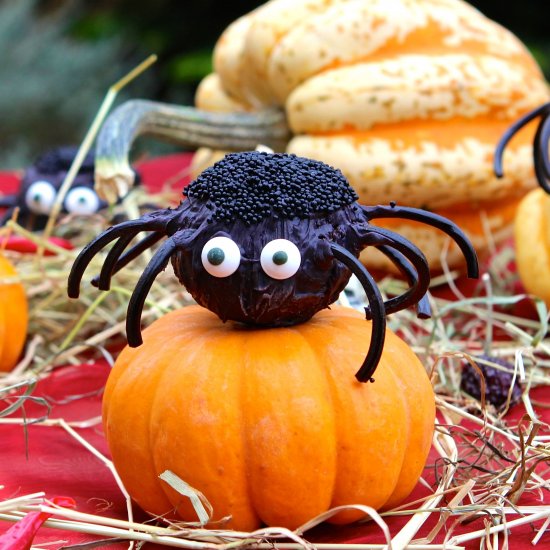 Halloween Spider Cake Pops GF