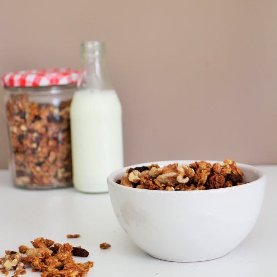 Juice Pulp Carrot Cake Granola