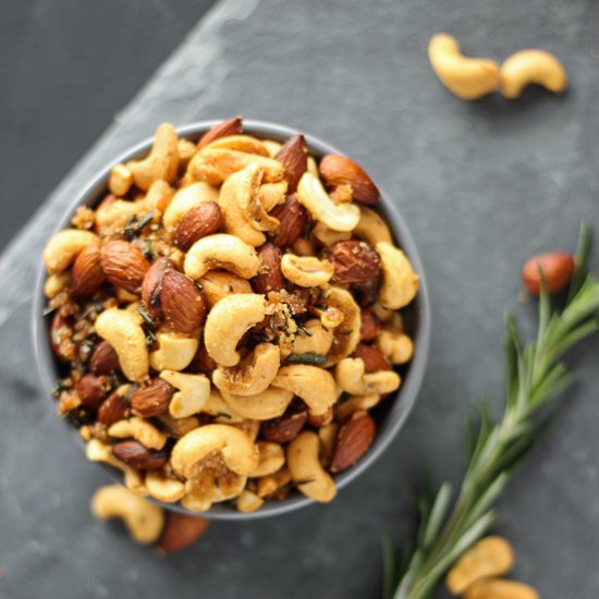 Roasted Rosemary and Cayenne Nuts