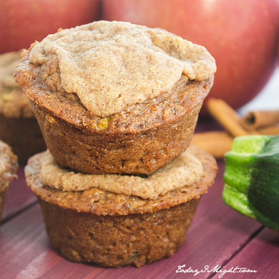 Zucchini Apple Muffins