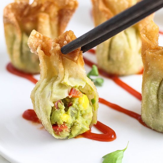 Guacamole Fried Wontons