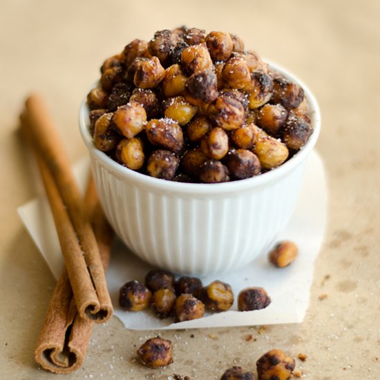 Cinnamon & Sugar Roasted Chickpeas