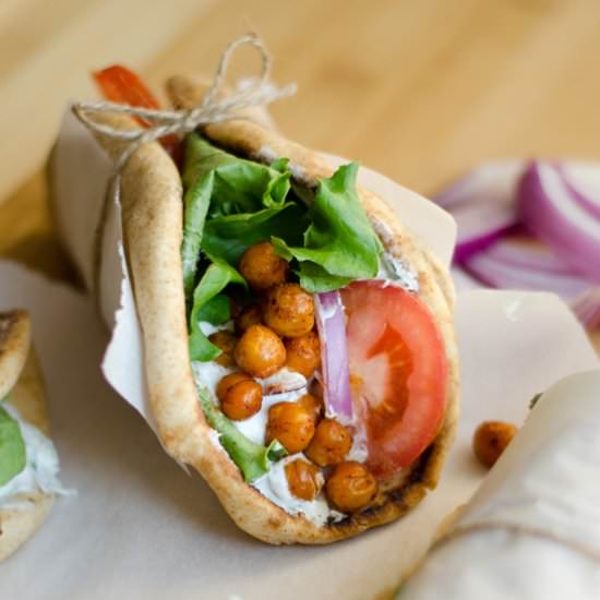 Roasted Chickpea Gyros