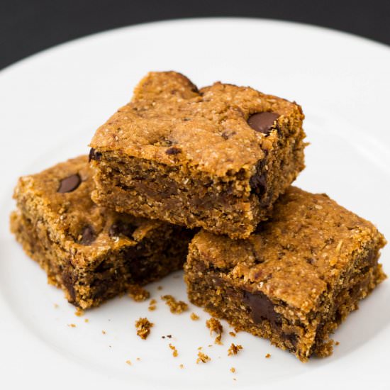 Chocolate Peanut Butter Oat Bars