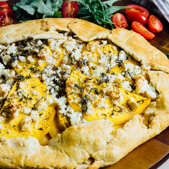 Pumpkin, Goat’s Feta, Thyme Galette