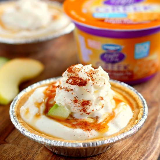 Mini Caramel Apple Yogurt Pies