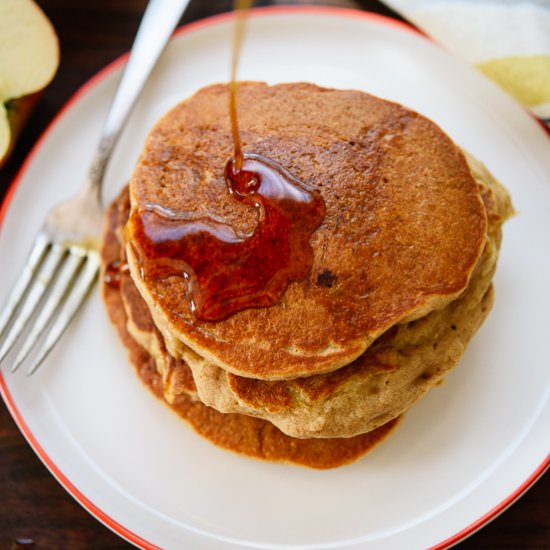 Apple Oatmeal Pancakes