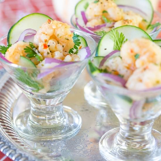 Shrimp Scampi Ceviche