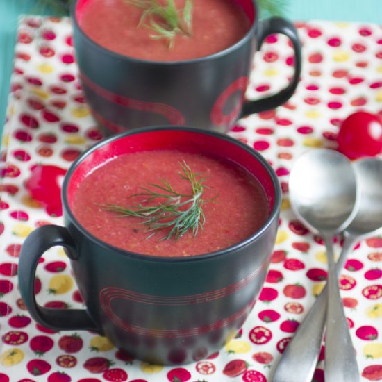 Gazpacho of Ripe Tomatoes