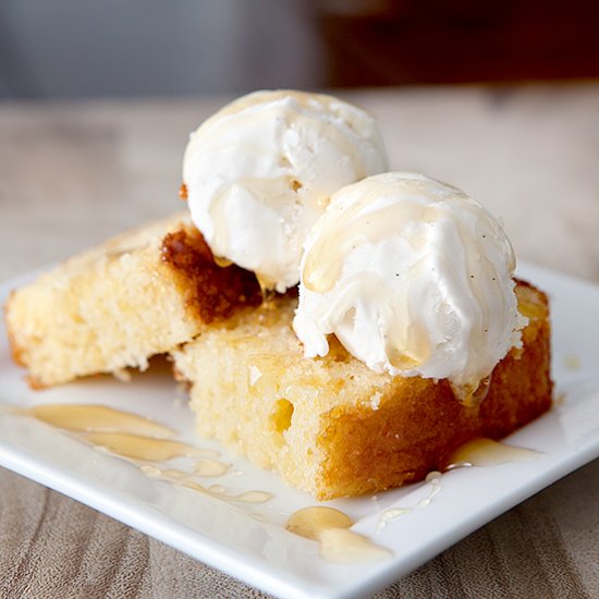 Cornbread Cake Buttermilk Ice Cream