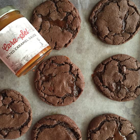 Chocolate Salted Caramel Cookies