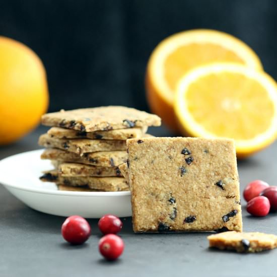 Cranberry Orange Wafers (GF, V)