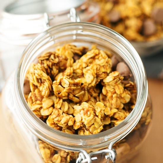 Pumpkin + Chocolate Granola