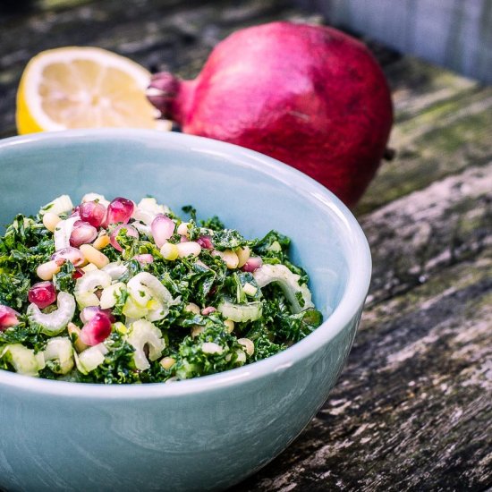 Festive Kale Salad With Pomegranate