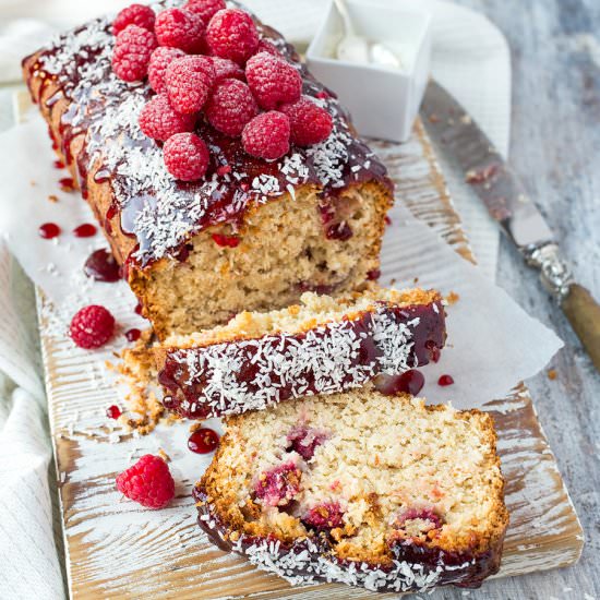 Raspberry and Coconut Cake