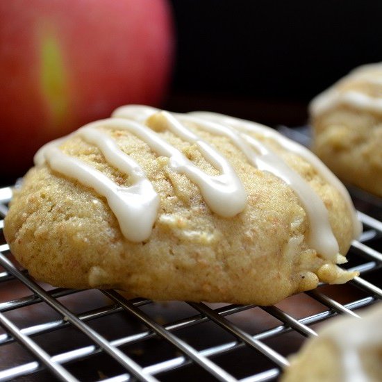 Spiced Cakey Apple Cookies