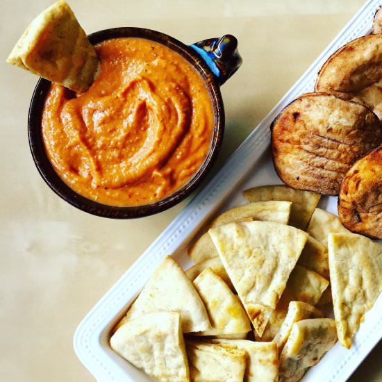 Roasted Red Pepper White Bean Dip