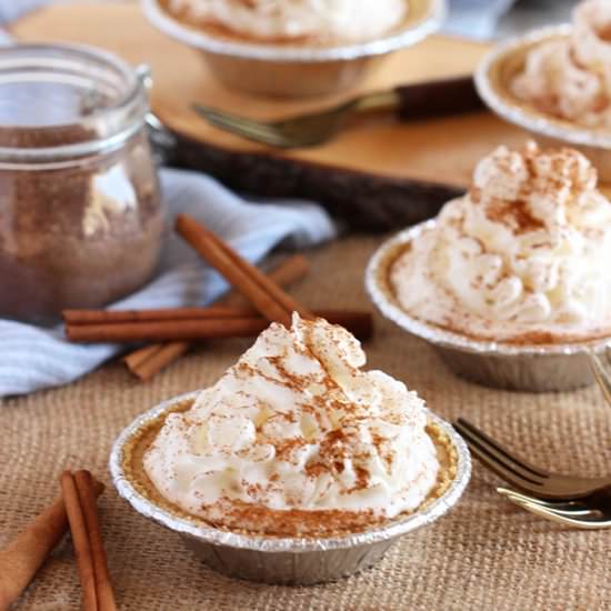 No Bake Pumpkin Cheesecake Pies