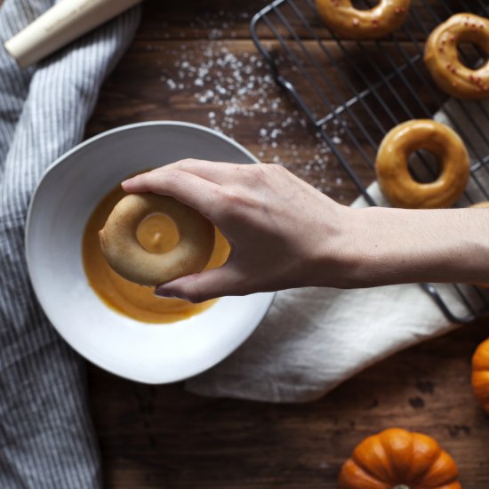 Pumpkin Spice Donut + Pumpkin Glaze