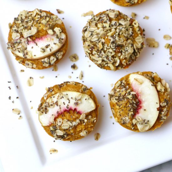 Whole Grain Peach N’ Chia Muffins