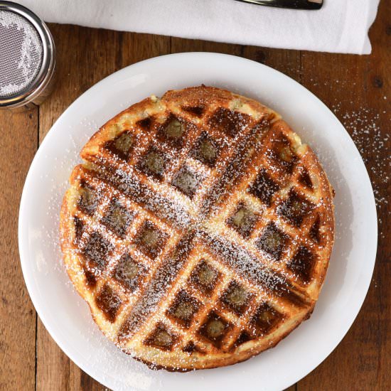 Apple Cinnamon Ricotta Waffles