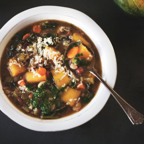 Bean and Acorn Squash Soup