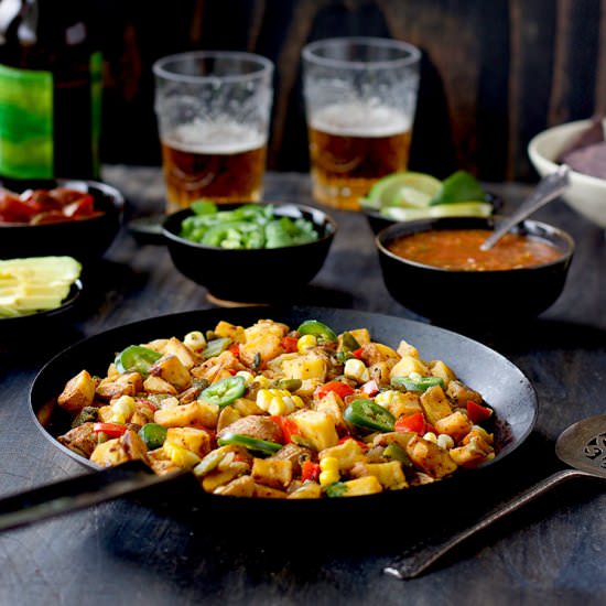 Spicy Mexican Style Potato Hash