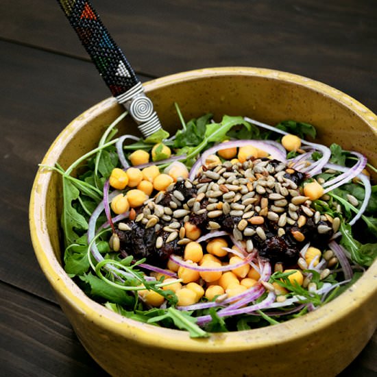 Strawberry Balsamic Chickpea Salad