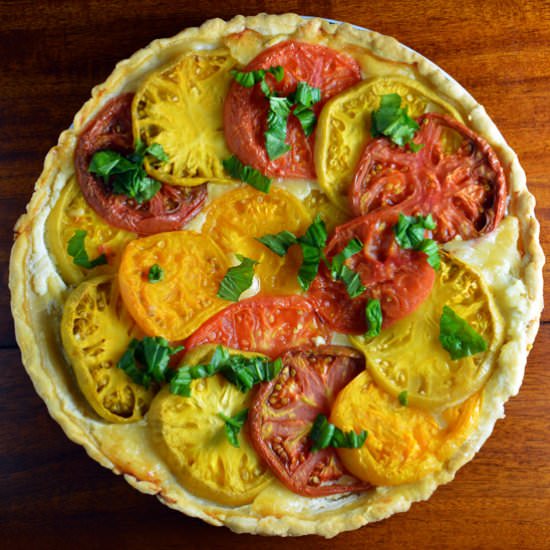 Heirloom Tomato Cheese Tart