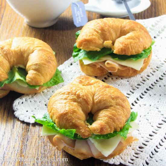 Turkey Croissant Sandwiches