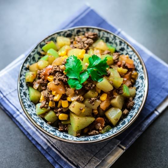 Picadillo de Chayote