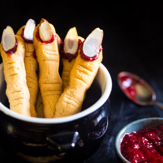 Paleo & Vegan Witch Finger Cookies