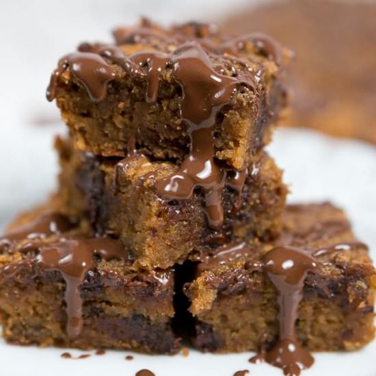 Paleo Banana Coconut Blondies