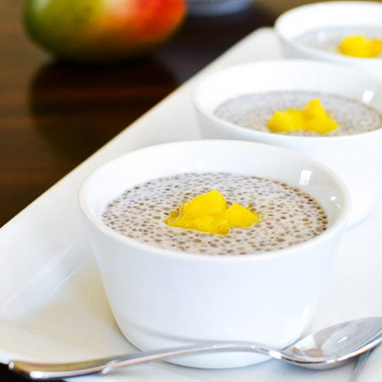 Cardamom-Mango Chia Seed Pudding