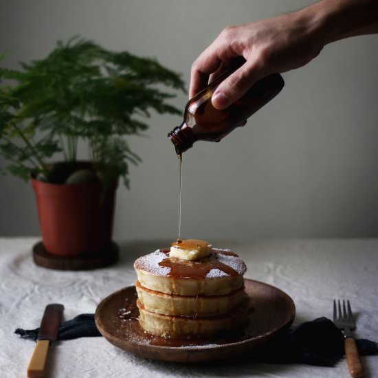 Brown Butter Yogurt Hotcakes