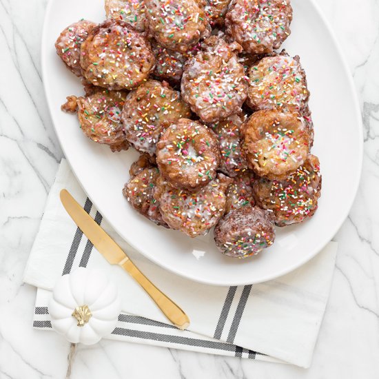 Funfetti Apple Fritters